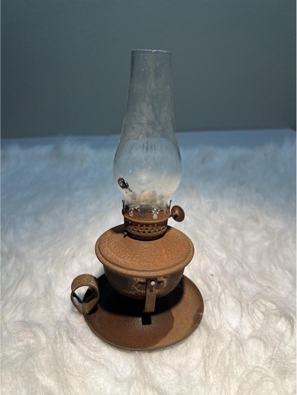 Vintage oil lamp Marbo Lite made in Hong Kong Original Glass